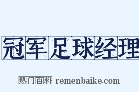 冠军足球经理是什么意思的图片